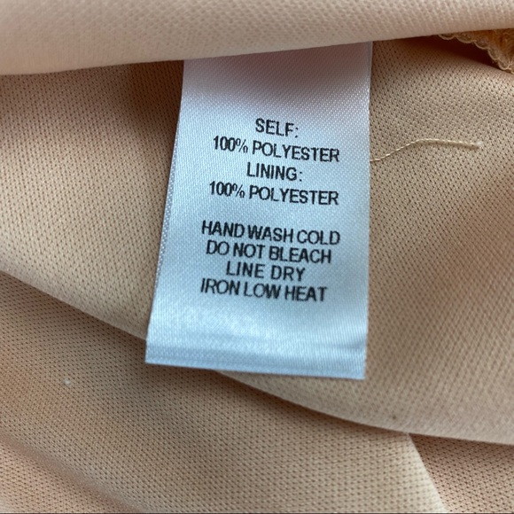 Lulus Formal Peach Lace And Ruffle Dress Long Sleeve Short Size XS Beautiful - Picture 13 of 16